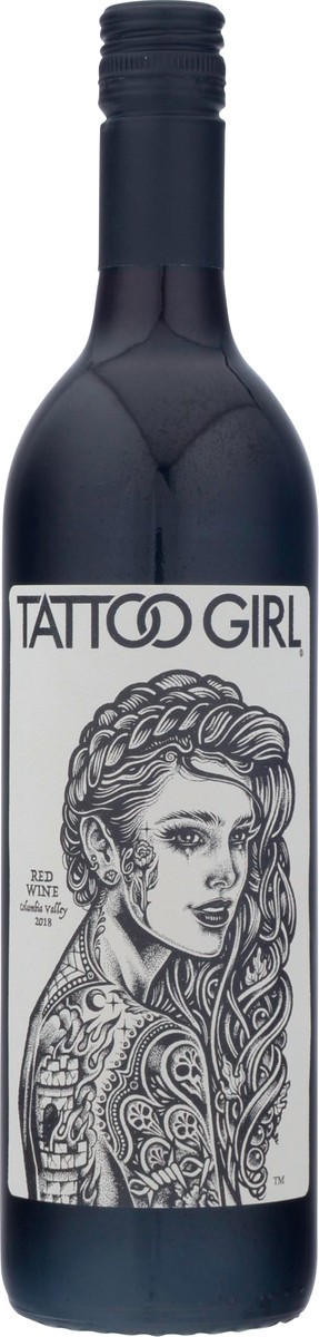 slide 5 of 9, Tattoo Girl Columbia Valley Red Wine 750 ml, 750 ml