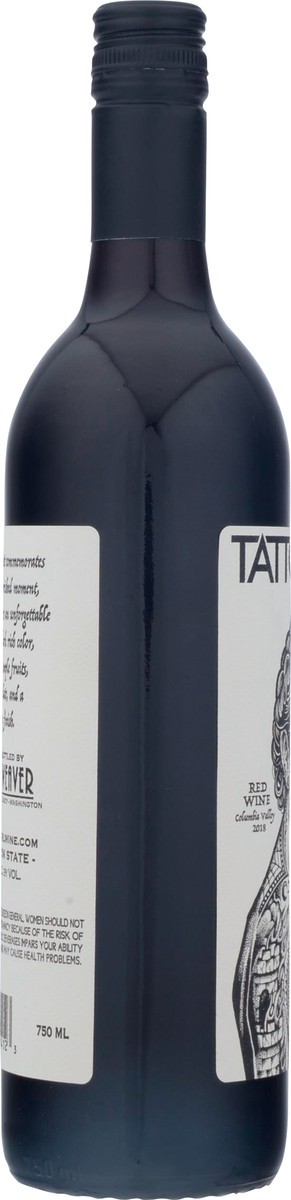 slide 2 of 9, Tattoo Girl Columbia Valley Red Wine 750 ml, 750 ml
