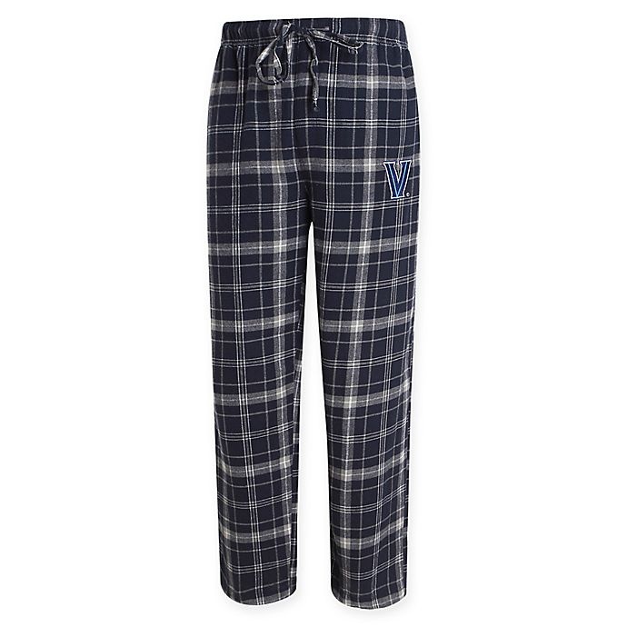 slide 1 of 1, NCAA Villanova University Men's 2XL Flannel Plaid Pajama Pant with Left Leg Team Logo, 1 ct