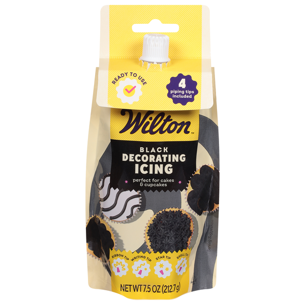 slide 1 of 1, Wilton Black Decorating Icing 7.5 oz, 7.5 oz