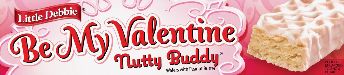 slide 2 of 7, Little Debbie Snack Cakes, Little Debbie Family Pack Be My Valentine Nutty Buddy, 10 ct