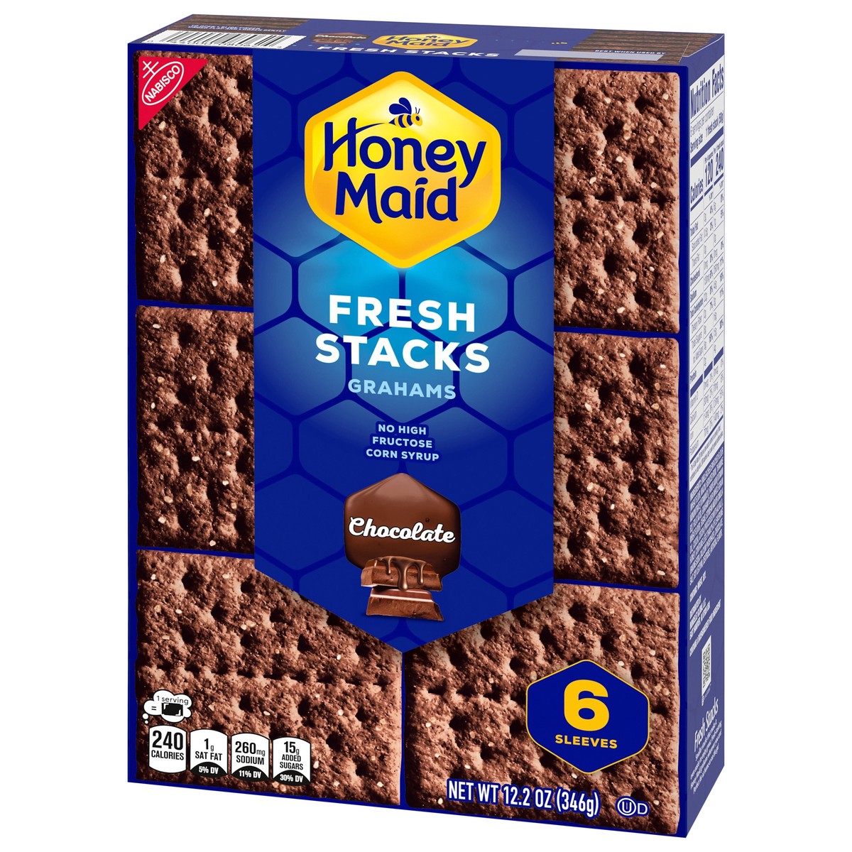 slide 12 of 14, Nabisco Honey Maid Grahams Chocolate Fresh Stacks, 12.2 oz
