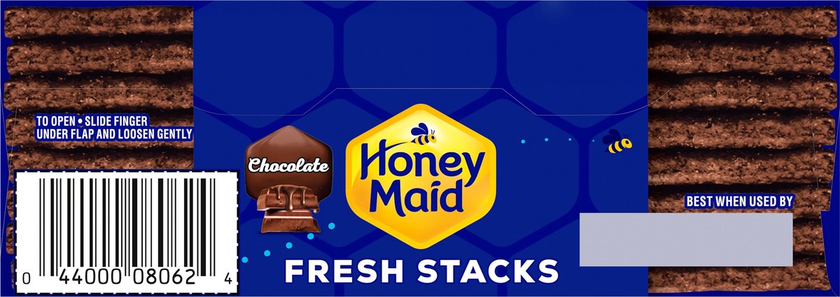 slide 13 of 14, Nabisco Honey Maid Grahams Chocolate Fresh Stacks, 12.2 oz