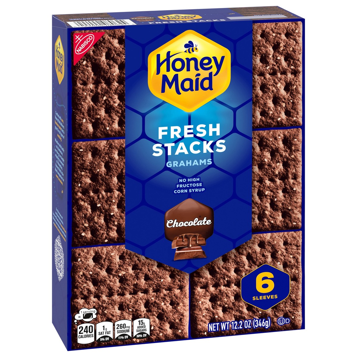 slide 5 of 14, Nabisco Honey Maid Grahams Chocolate Fresh Stacks, 12.2 oz