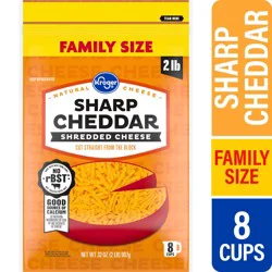 Kroger Shredded Sharp Cheddar Cheese