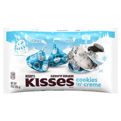 Hershey's Kisses Cookies 'n' Creme, Christmas Candy Bag, 9 oz