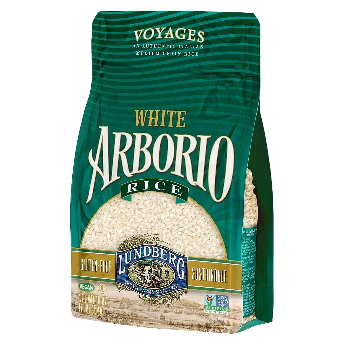 slide 1 of 1, Lundberg Medium Grain White Arborio Rice, 16 oz