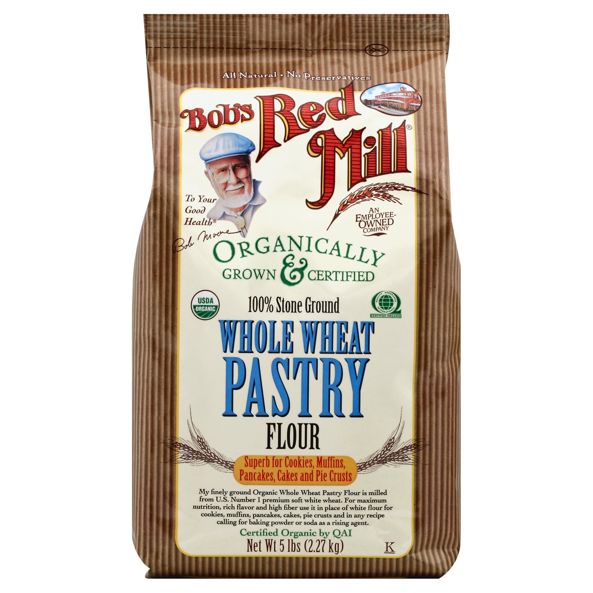 slide 1 of 5, Bob's Red Mill Flour 5 lb, 5 lb