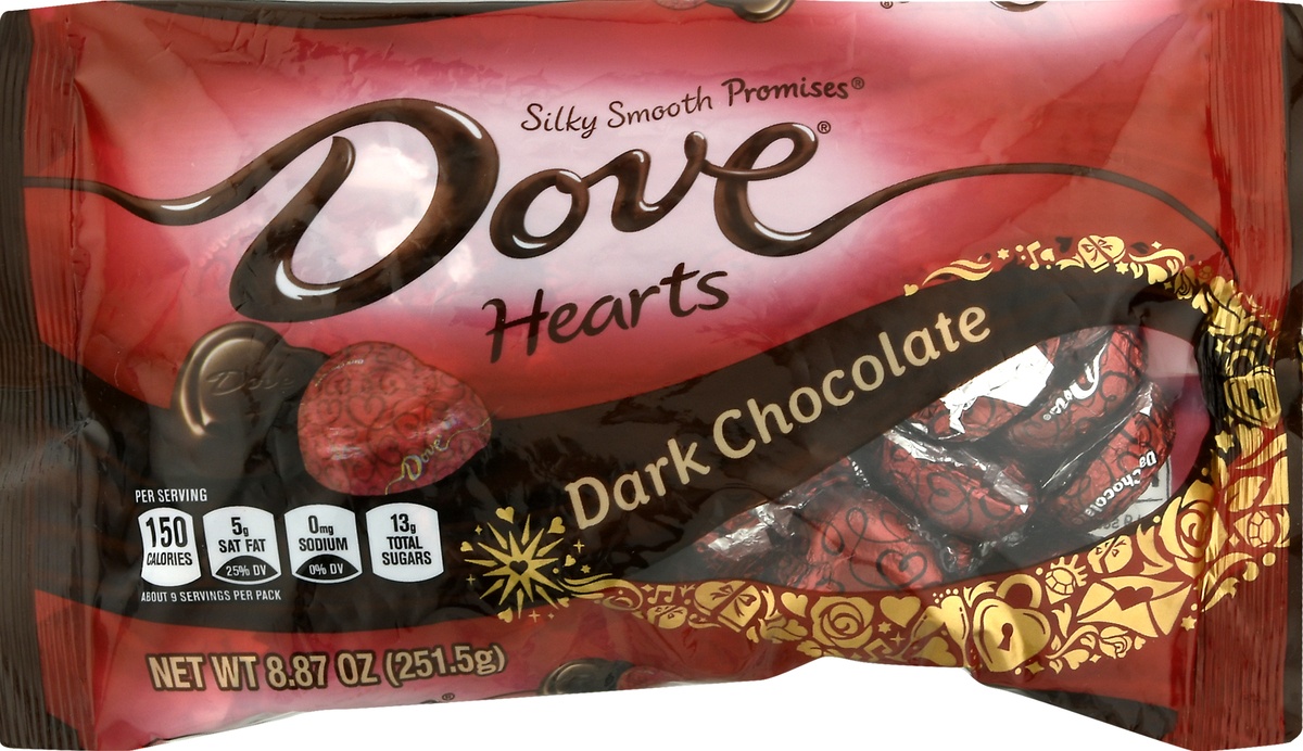 Dove Promises Valentine Dark Chocolate Candy Hearts 887 Oz Shipt 6318