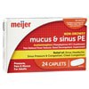 slide 2 of 29, Meijer Mucus & Sinus PE Caplets, 24 ct