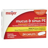 slide 3 of 29, Meijer Mucus & Sinus PE Caplets, 24 ct