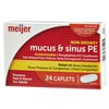 slide 6 of 29, Meijer Mucus & Sinus PE Caplets, 24 ct