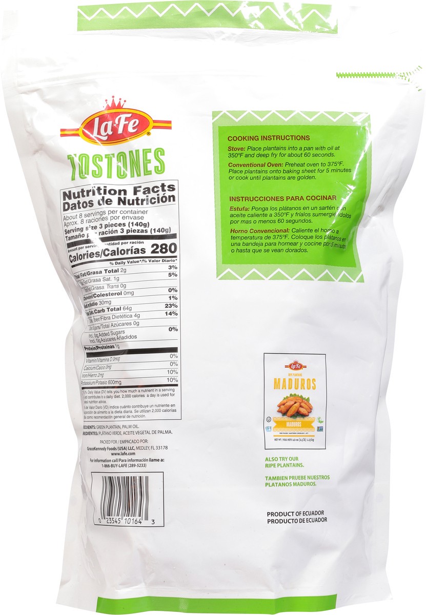 slide 10 of 14, La Fe Green Plantains Tostones 40 oz, 40 oz