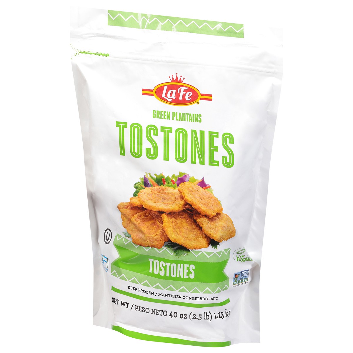 slide 12 of 14, La Fe Green Plantains Tostones 40 oz, 40 oz