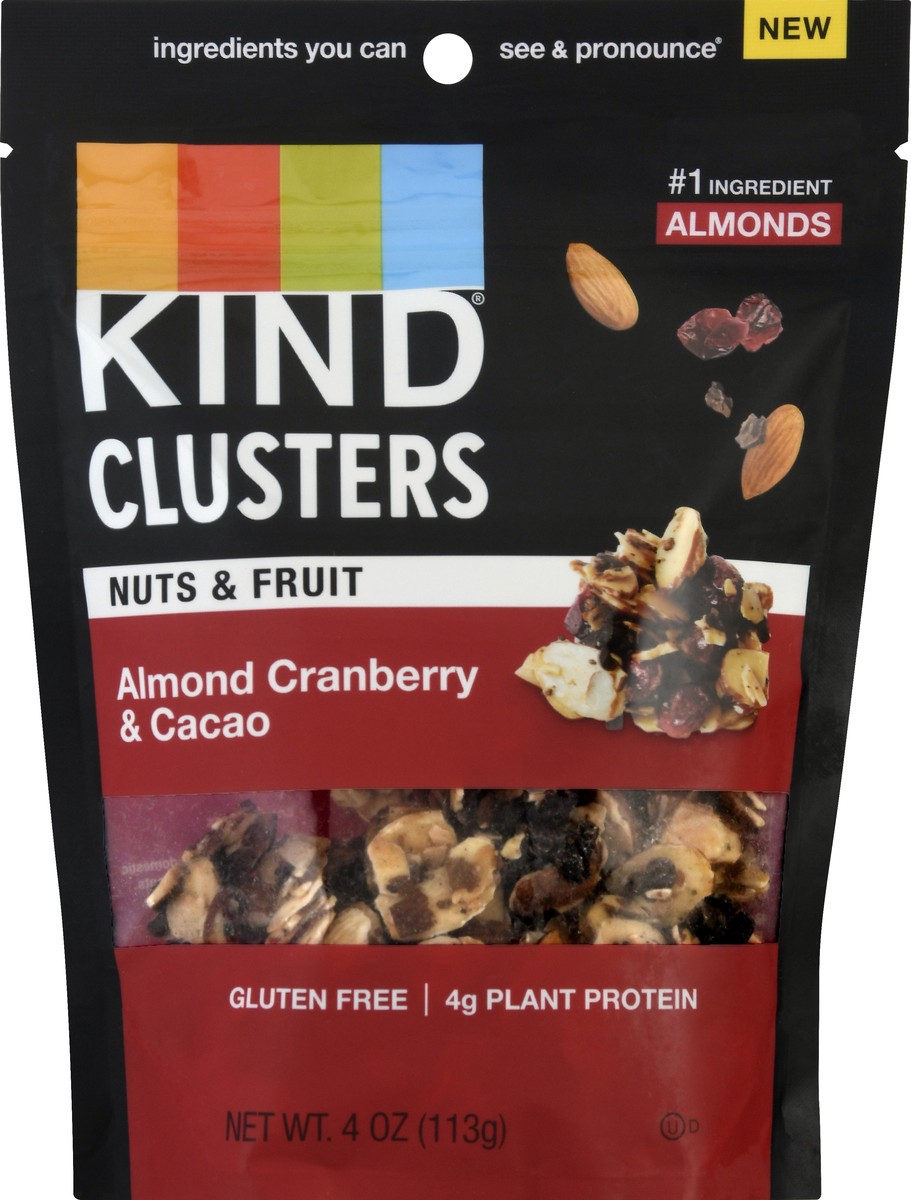 slide 3 of 9, KIND Almond Cranberry & Cacao Nuts & Fruit Clusters 4 oz, 4 oz