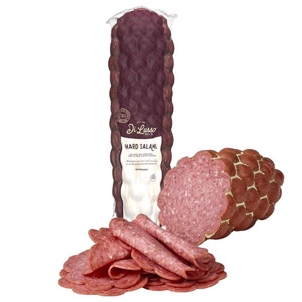 slide 1 of 1, Di Lusso Premium Sliced Hard Salami, per lb