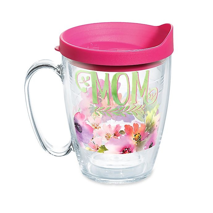 slide 1 of 1, Tervis Watercolor Mom Floral Mug with Lid, 16 oz