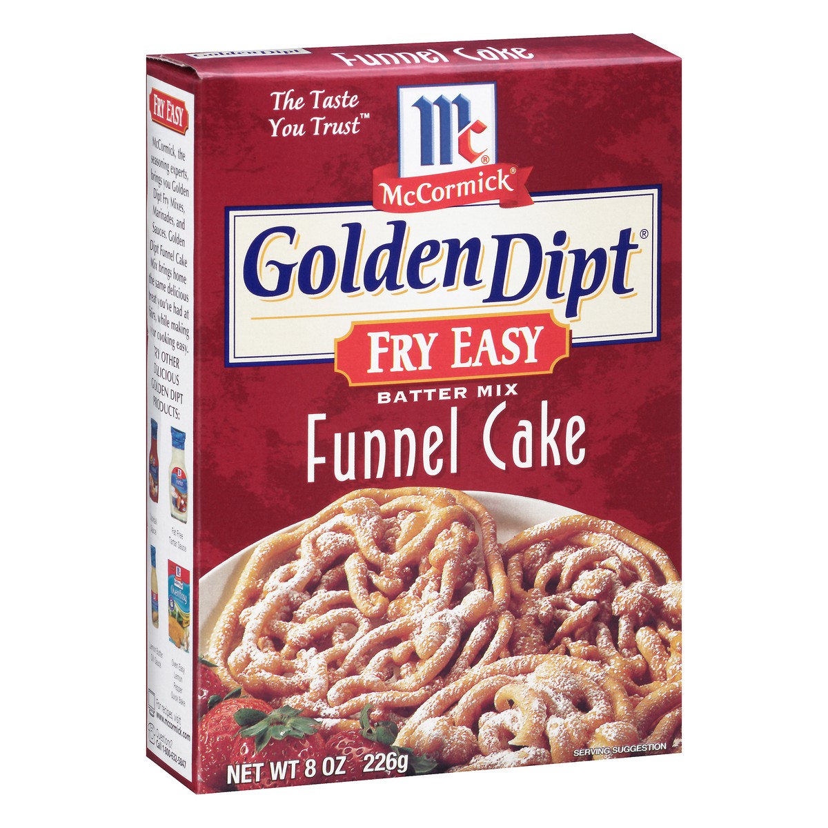 slide 2 of 10, McCormick Golden Dipt Funnel Cake Mix, 8 oz