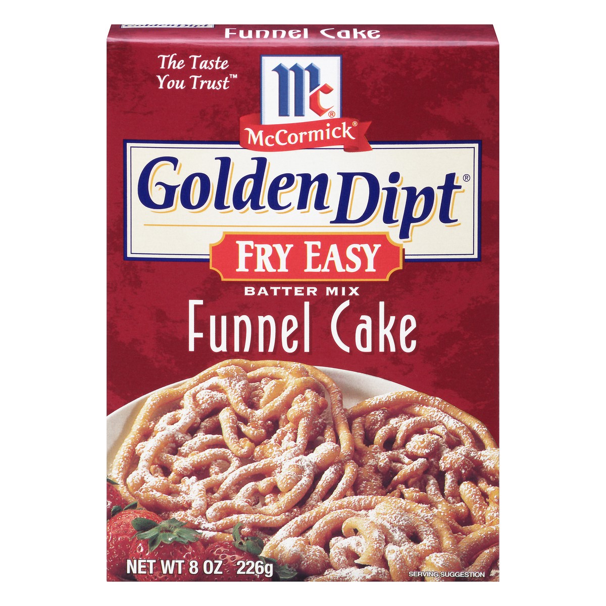 slide 1 of 10, McCormick Golden Dipt Funnel Cake Mix, 8 oz