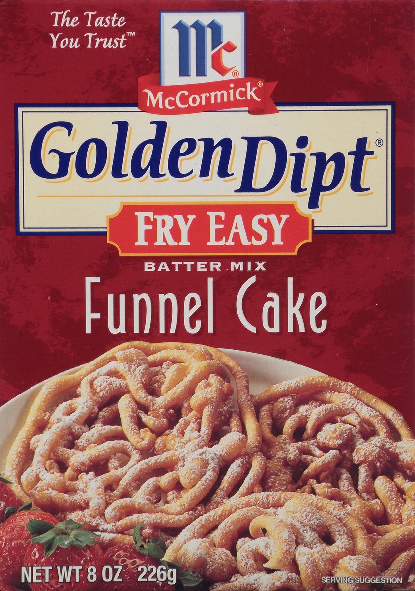 slide 7 of 10, McCormick Golden Dipt Funnel Cake Mix, 8 oz