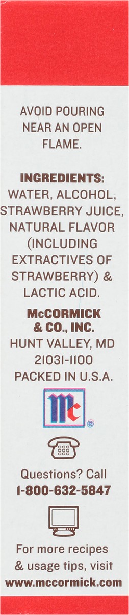 slide 9 of 11, McCormick Strawberry Extract With Other Natural Flavors, 1 fl oz