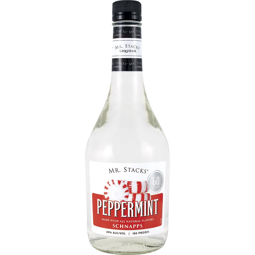 slide 1 of 1, Mr Stacks Peppermint Sch 60 Proof, 750 ml