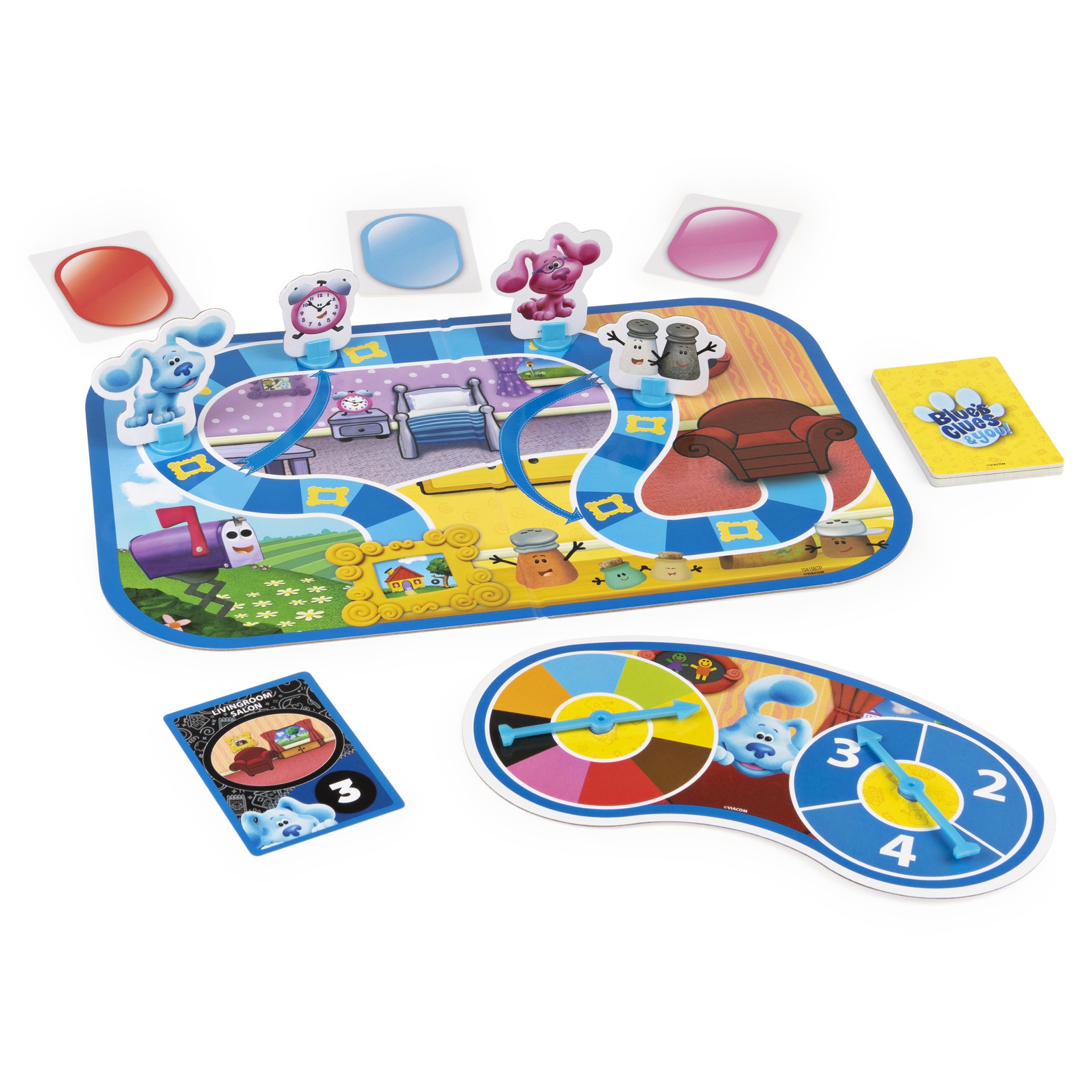 slide 2 of 5, Spin Master Blue's Clues & You! Scavenger Scurry Board Game, Active Play for 2 to 4 Preschoolers and Kids Ages 3 and up, 1 ct