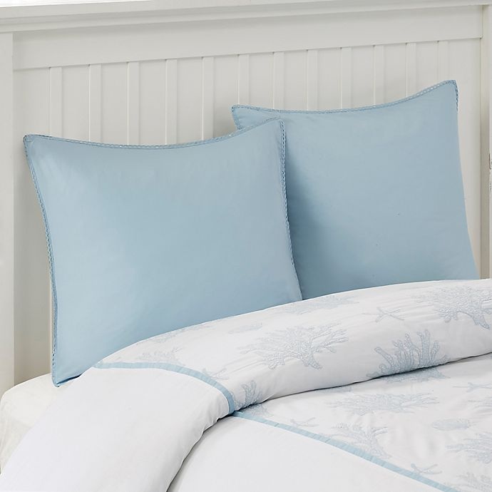 slide 1 of 1, Harbor House Palmetto Bay European Pillow Sham - Blue, 1 ct