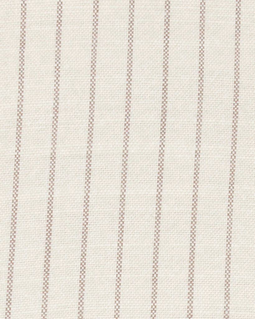 slide 2 of 2, Carter's Baby 2-Piece Striped Button-Down Shirt & Pull-On Pant Set Ivory/Brown 6M, 1 ct