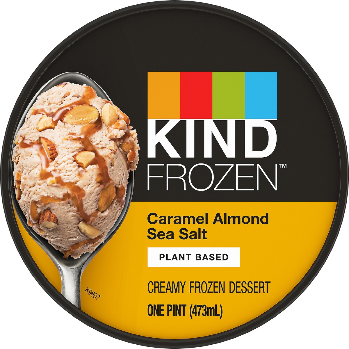 slide 9 of 9, KIND FROZEN Plant Based Caramel Almond Sea Salt Frozen Dessert 1 pt, 1 pint