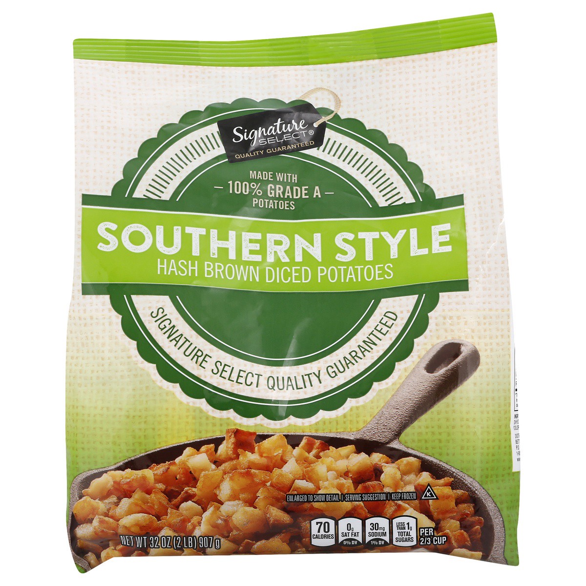 slide 1 of 7, Signature Select Diced Hash Brown Southern Style Potatoes 32 oz, 32 oz