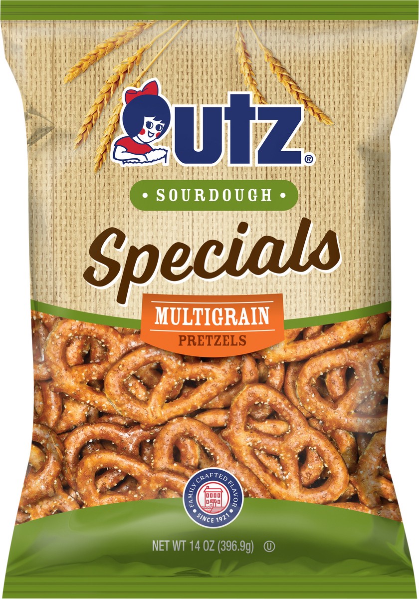 slide 6 of 7, Utz 14 oz Utz Sourdough Specials Multigrain Pretzels, 14 oz