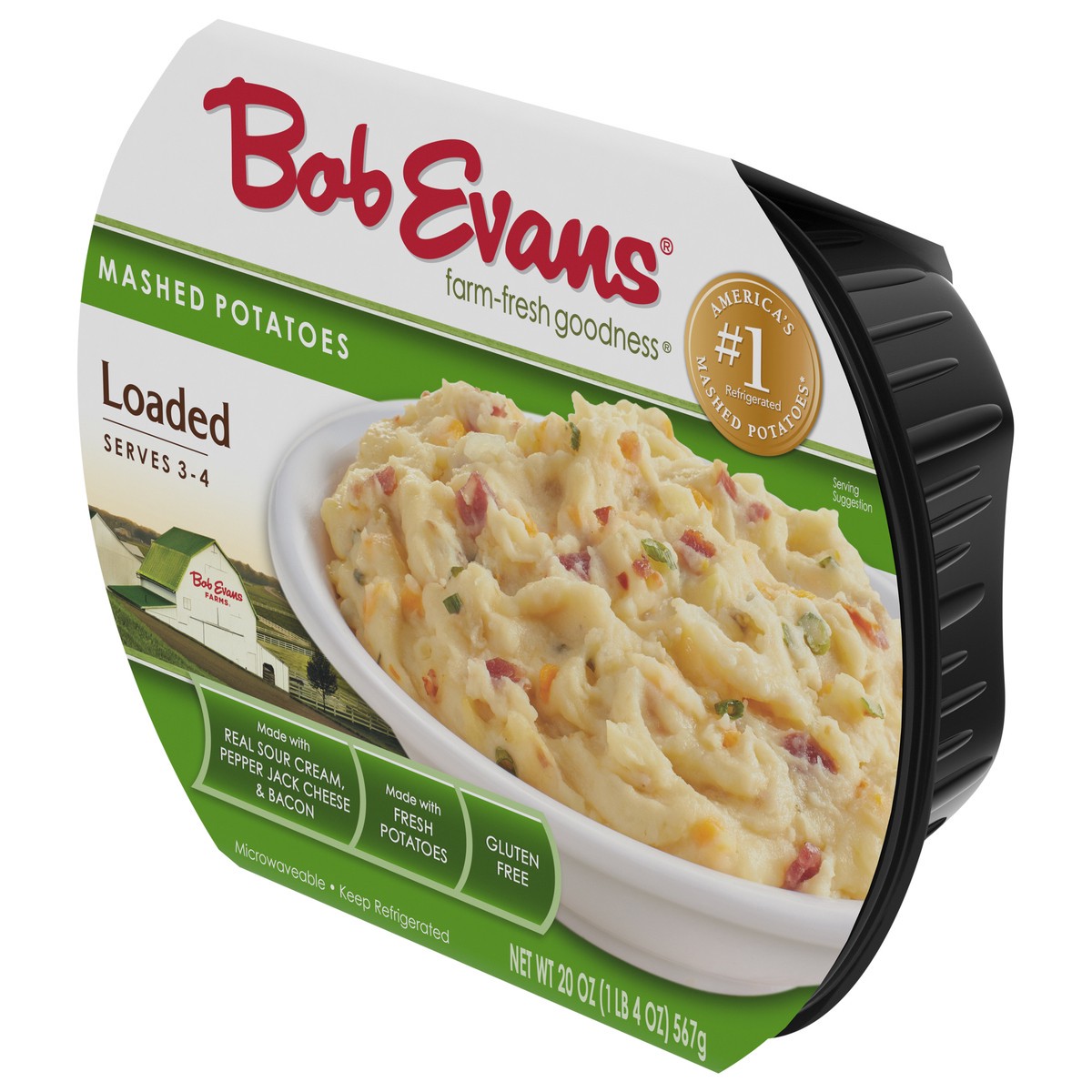 slide 3 of 9, Bob Evans Loaded Mashed Potatoes, 20 oz