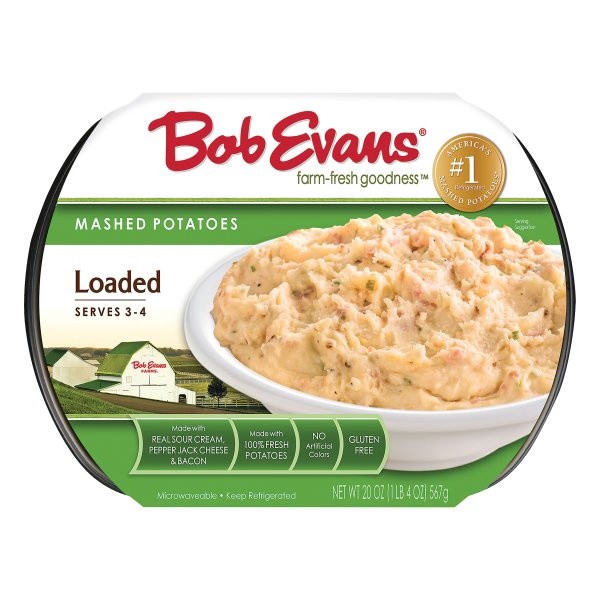 slide 1 of 9, Bob Evans Loaded Mashed Potatoes, 20 oz