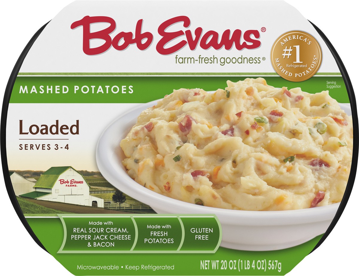 slide 2 of 9, Bob Evans Loaded Mashed Potatoes, 20 oz