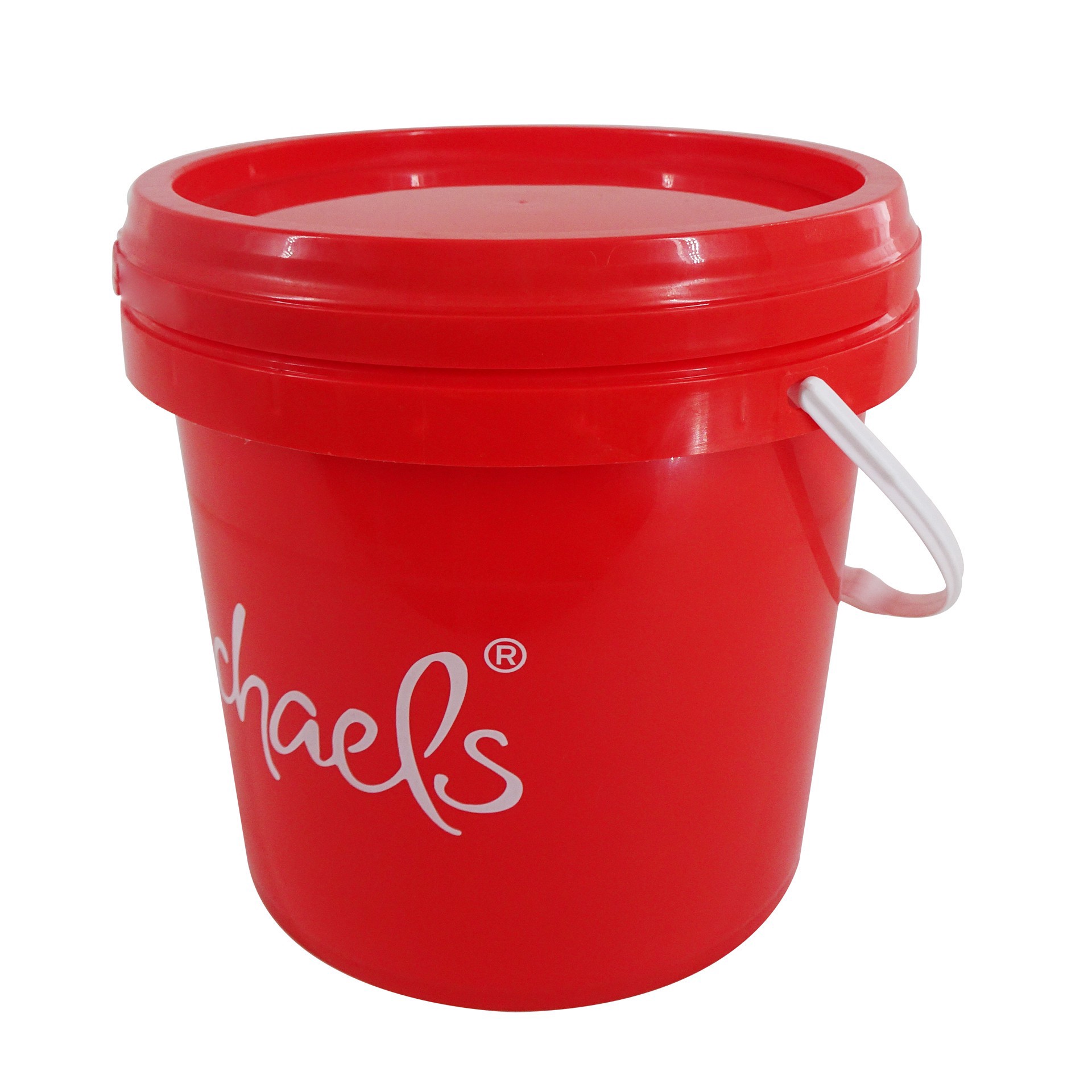 slide 3 of 3, 1gal. Red Bucket With Lid By Craft Smart, 1 gal