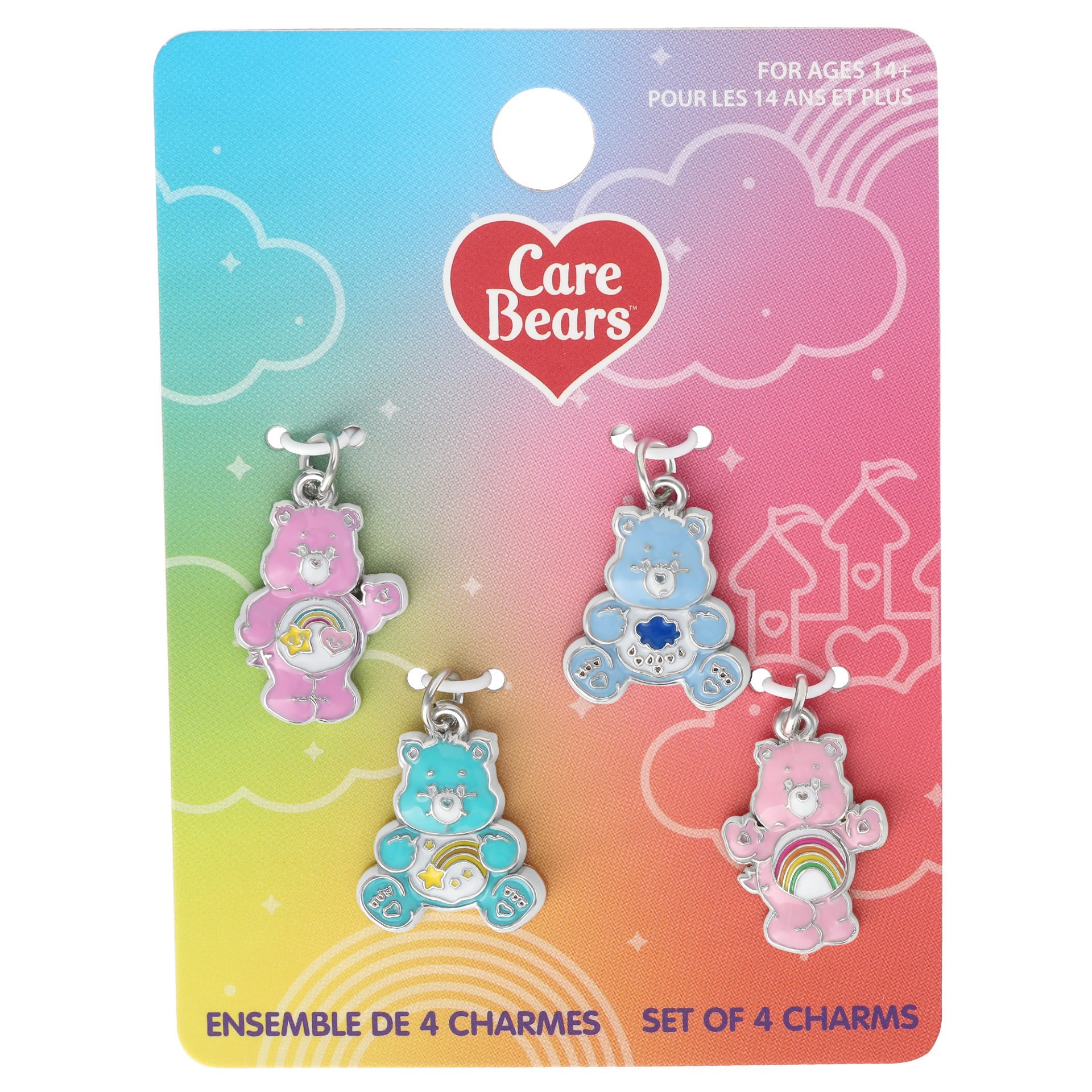 slide 2 of 3, Care Bears 4-Piece Enamel Charms Set, 4 ct