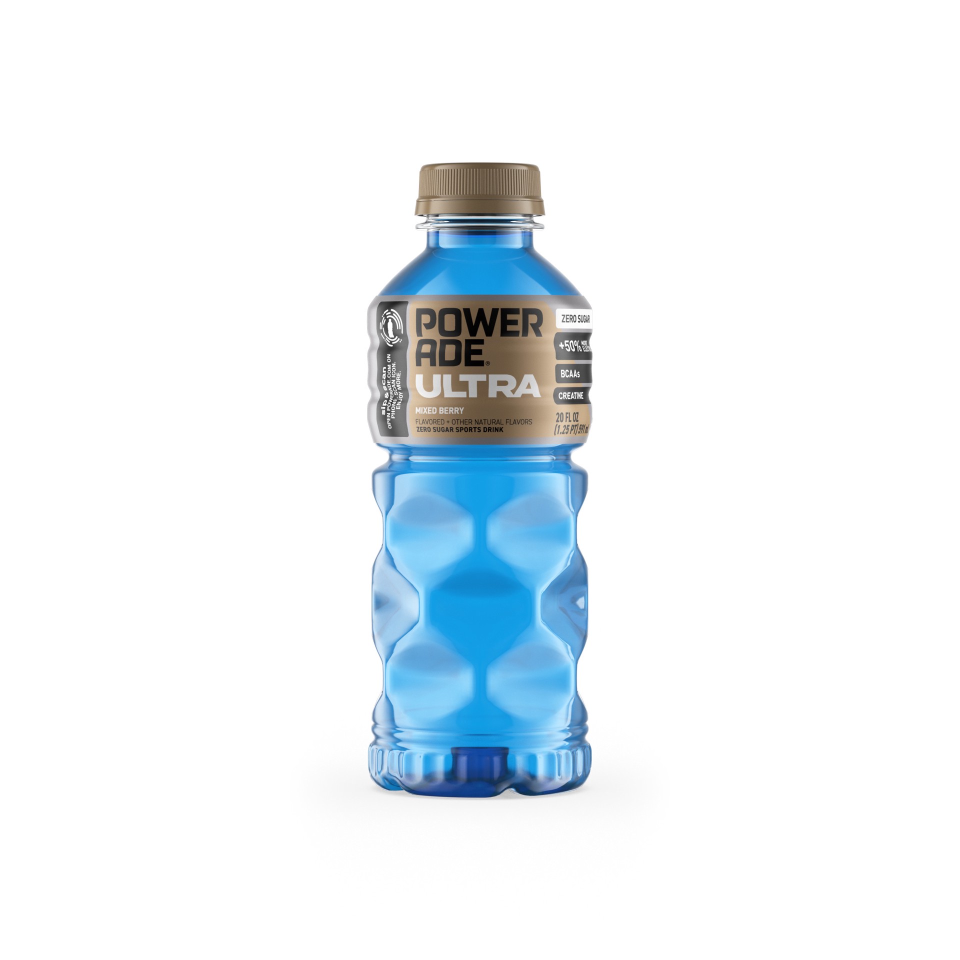 slide 2 of 14, POWERADE Ultra Mixed Berry Sports Drink Bottle, 20 fl oz