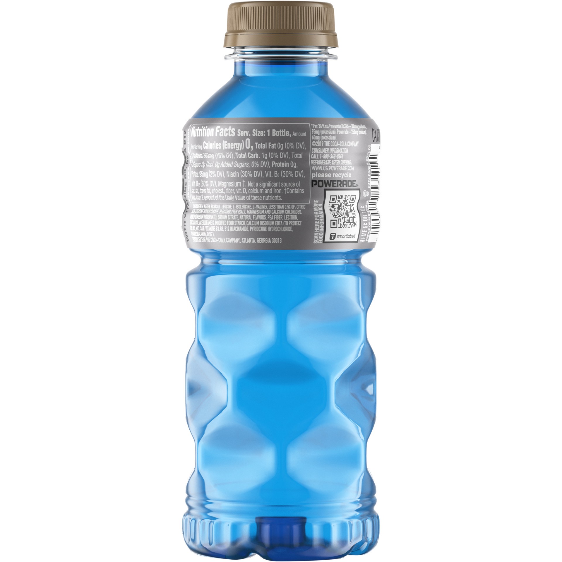 slide 3 of 14, POWERADE Ultra Mixed Berry Sports Drink Bottle, 20 fl oz