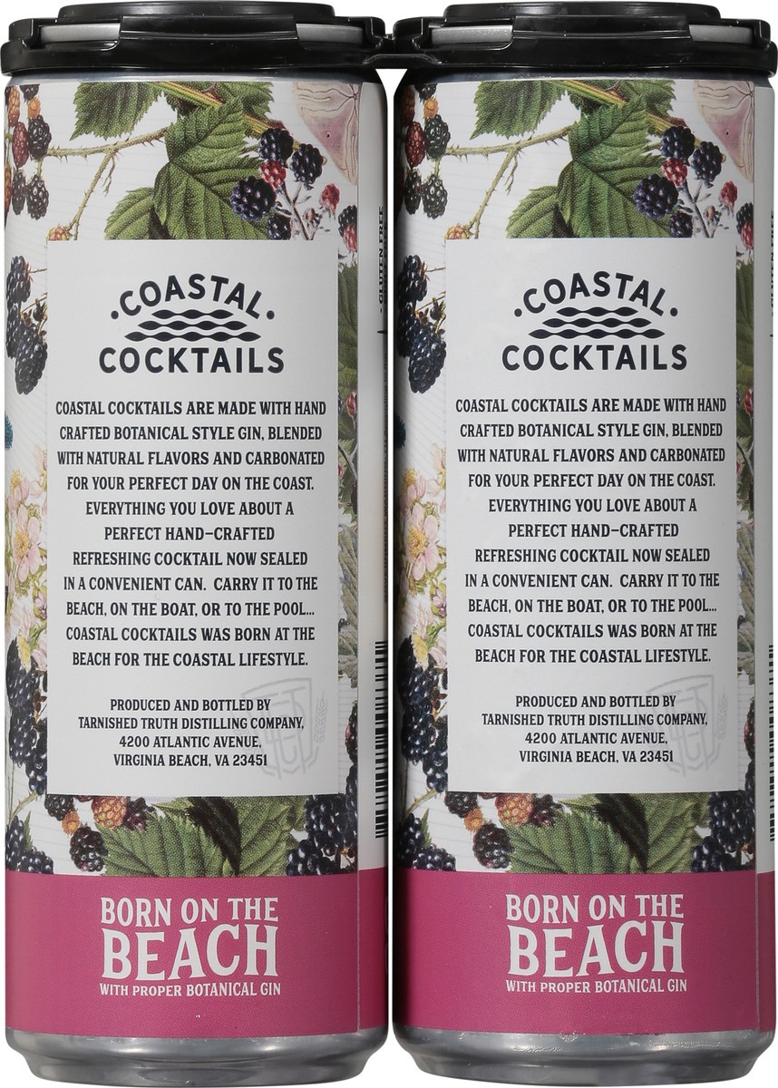 slide 6 of 11, Coastal Cocktails Blackberry Bramble Gin 4 - 355 ml Cans, 4 ct