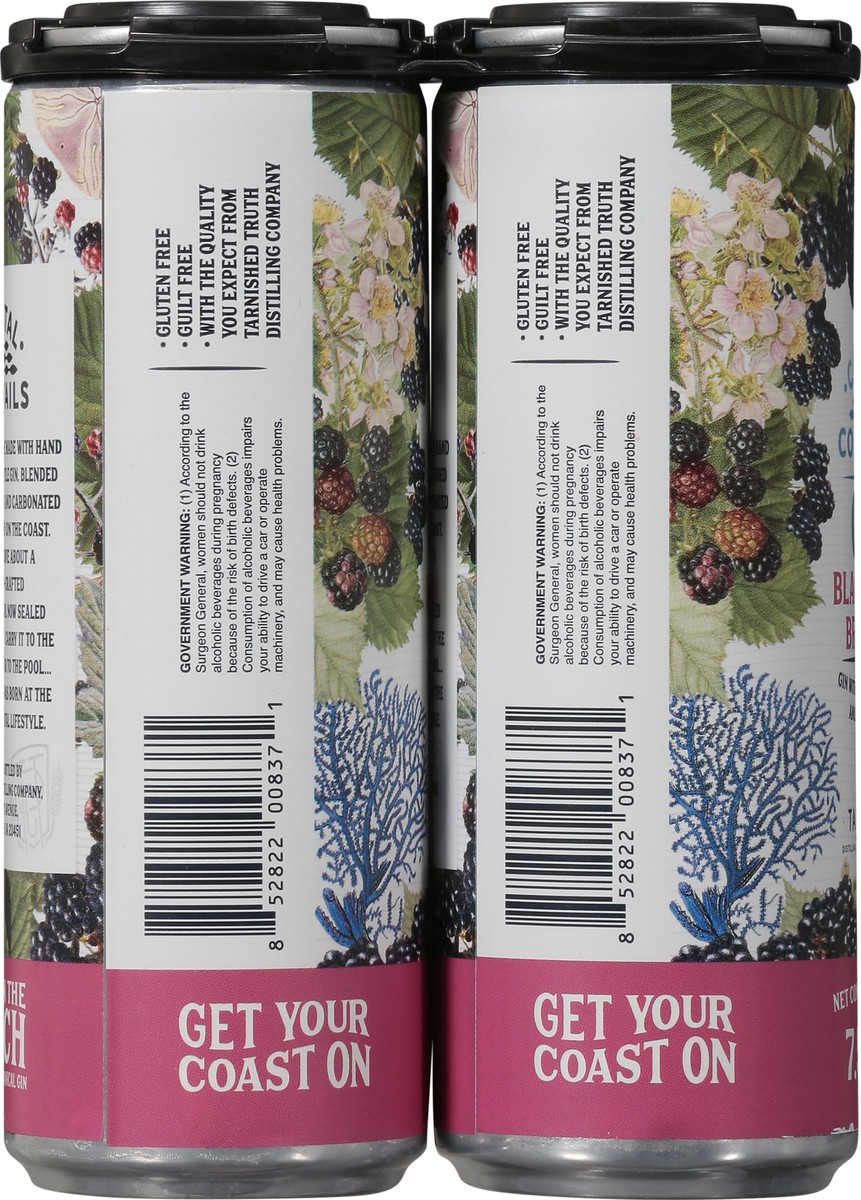 slide 11 of 11, Coastal Cocktails Blackberry Bramble Gin 4 - 355 ml Cans, 4 ct