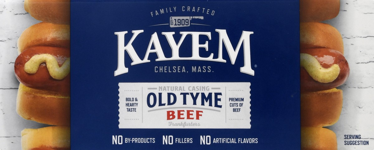 slide 4 of 13, Kayem Old Tyme Natural Casing Beef Frankfurters 32 oz, 32 oz