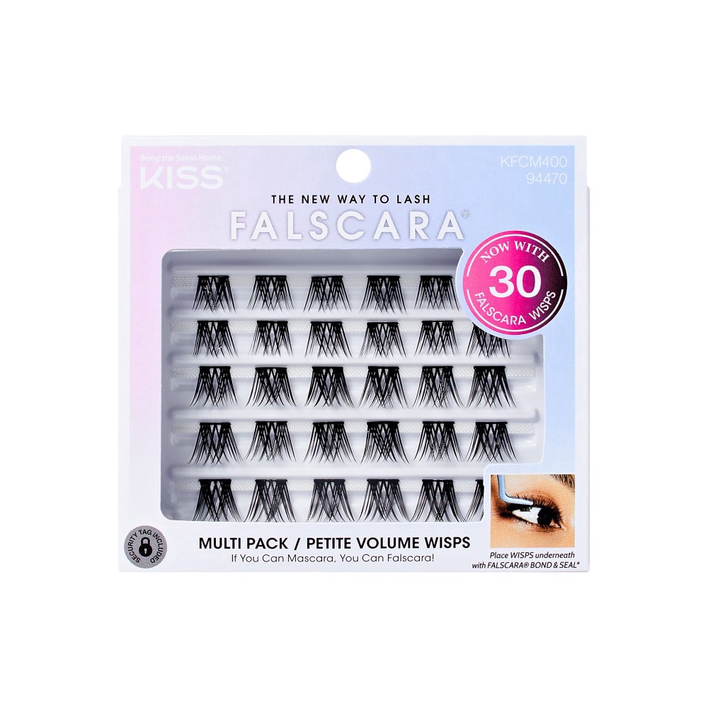 slide 4 of 6, Kiss® Falscara Eyelash Wisp Multi, 30 ct