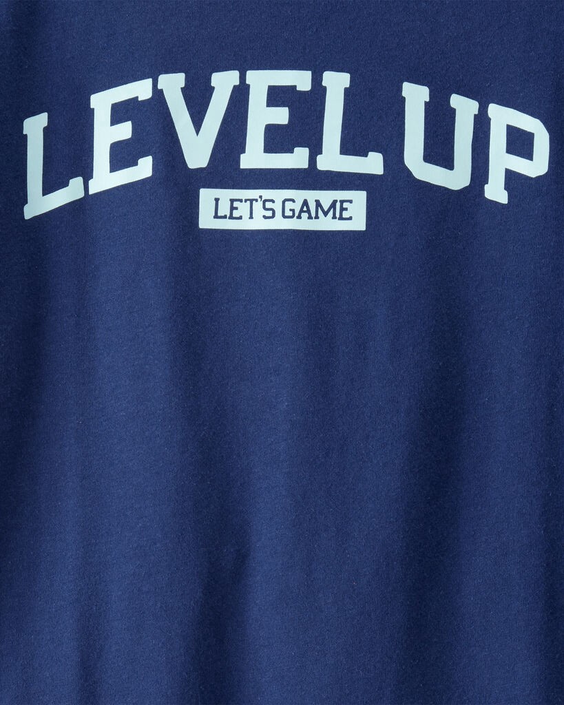 slide 2 of 2, Oshkosh Boys Level Up Long-Sleeve Graphic Tee - Navy Navy XS, 1 ct