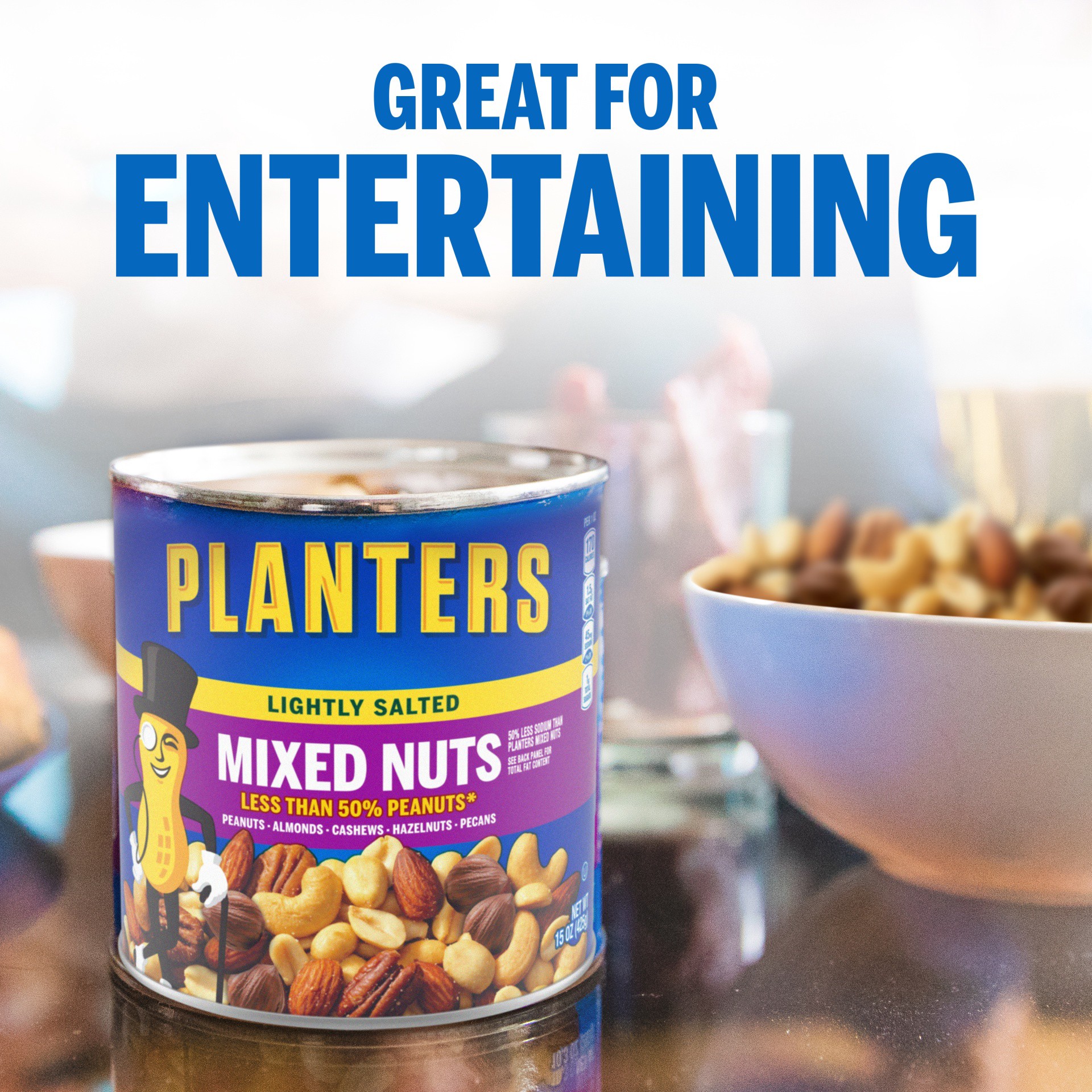 slide 7 of 14, Planters Lightly Salted Mixed Nuts 15 oz, 15 oz