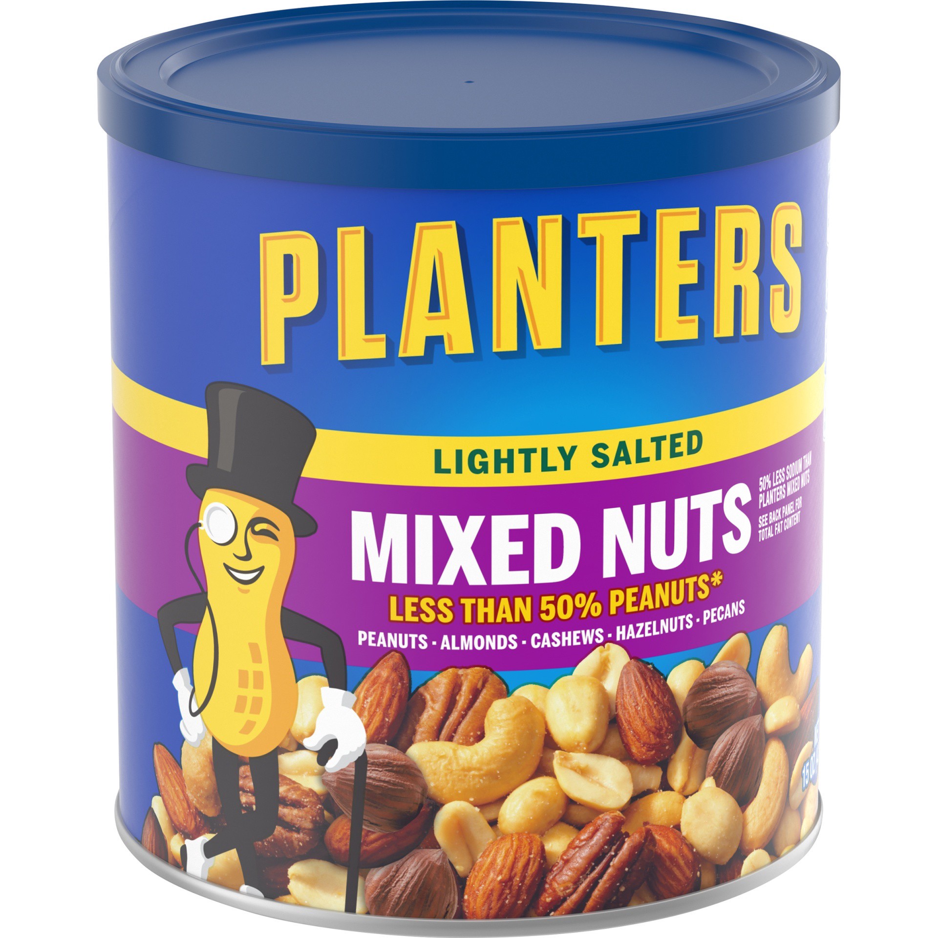 slide 5 of 14, Planters Lightly Salted Mixed Nuts 15 oz, 15 oz