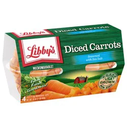 Libby's Diced Carrots, 4 oz Cup, 4-Pack