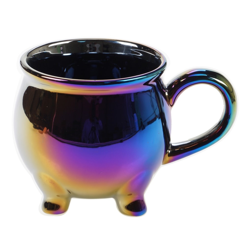 slide 1 of 1, Holiday Home Halloween 3D Irridescent Shaped Cauldron Mug, 1 ct