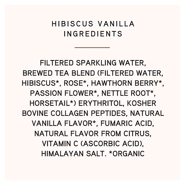 slide 5 of 21, SkinTē Collagen Hibiscus Vanilla Collagen Sparkling Tea 12 fl oz, 12 fl oz