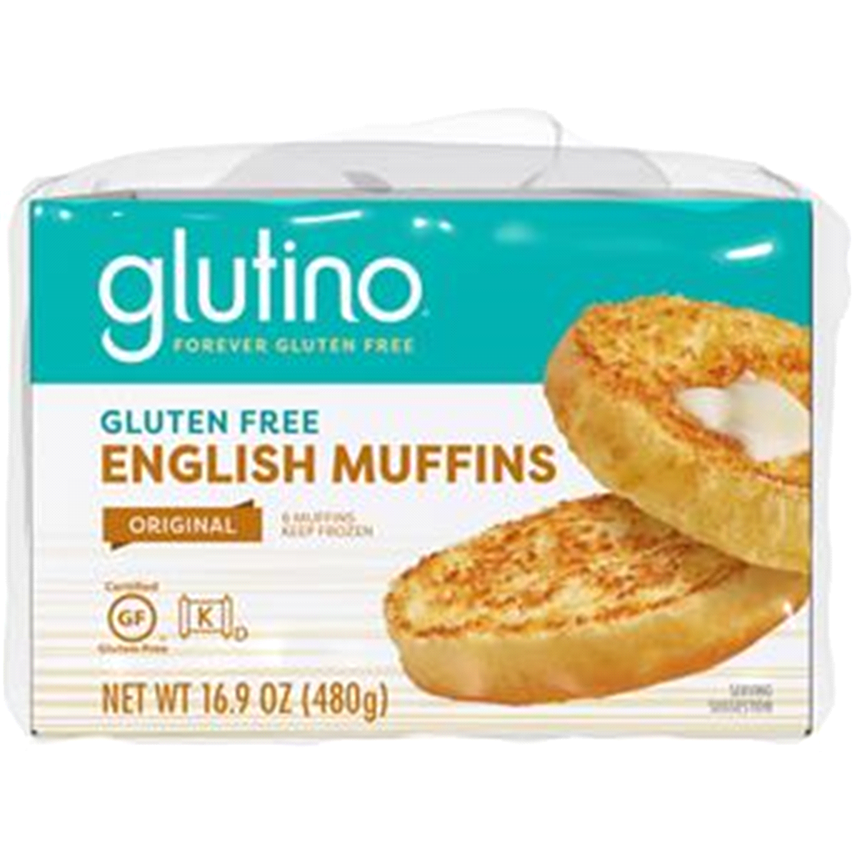 slide 1 of 5, Glutino Original English Muffins, 6 ct